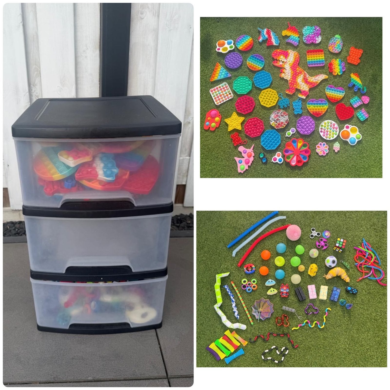 Grote collectie Pop-its en Fidget Toys (43+66) opbergbox, Ophalen of Verzenden, Zo goed als nieuw, Jongen of Meisje