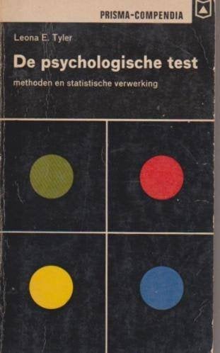 De psychologische test; methoden en statistische verwerking, Zo goed als nieuw, HBO, Ophalen of Verzenden, Leona E.Tyler