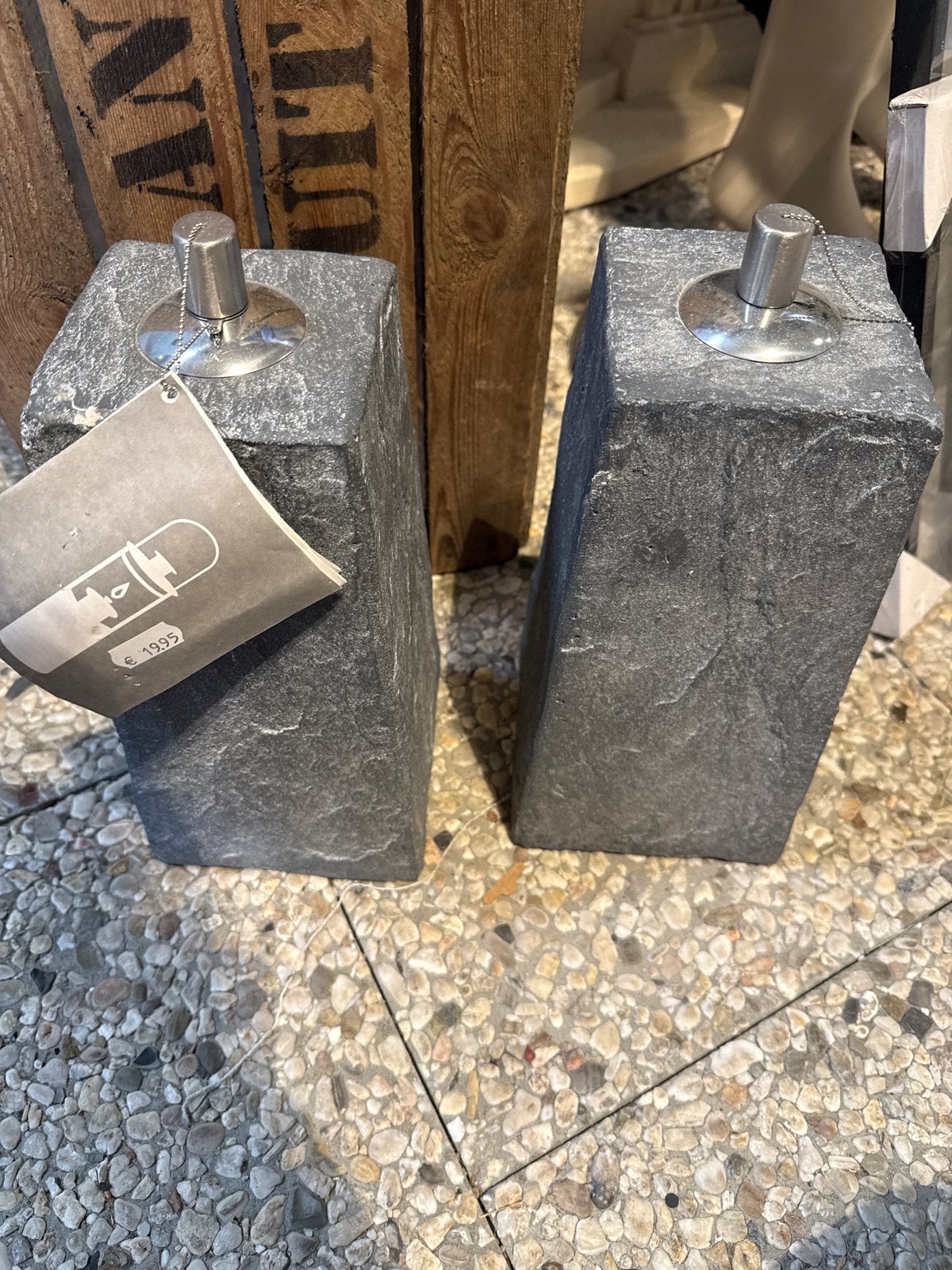Nieuwe stenen olielampen - set van 2, Ophalen of Verzenden, Nieuw
