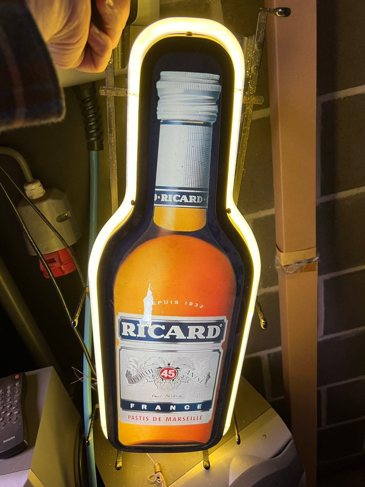 Neon lichtreclame retro vintage, Ophalen of Verzenden, Zo goed als nieuw, Lichtbak of (neon) lamp