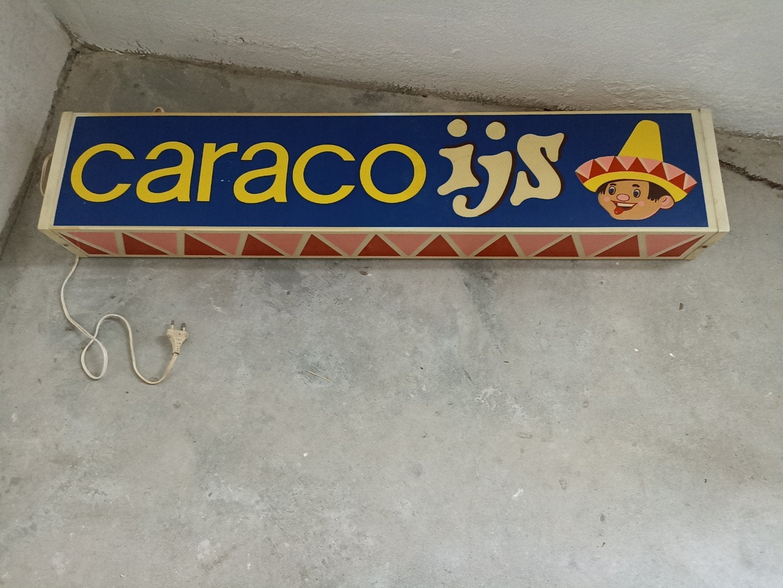Vintage Caraco IJs Reclame Lichtbak - Uniek Verzamelobject, Verzamelen, Ophalen of Verzenden