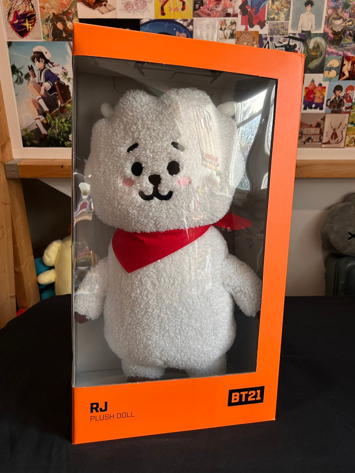 RARE bt21 bts jumbo RJ plush, Met doos, Overige merken, Overige karakters, Overige typen