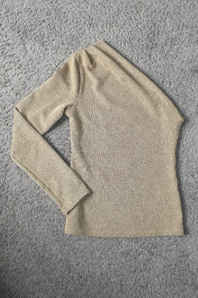 Trui goud zwart met 1 mouw | S | Zara, Zara, Ophalen of Verzenden, Zo goed als nieuw, Maat 36 (S)