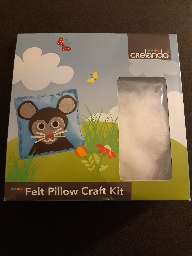 Kussentje maken merk Crelando nieuw, Ophalen of Verzenden, Nieuw, Natuurlijk materiaal, Knutselset