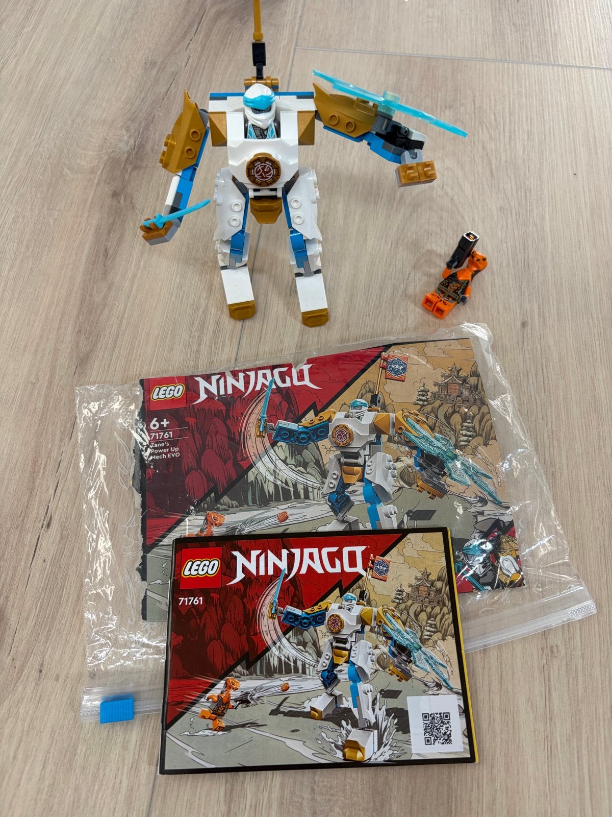 LEGO Ninjago Jay's Electro Mech 71761 met instructies, Ophalen, Lego, Zo goed als nieuw, Compleet