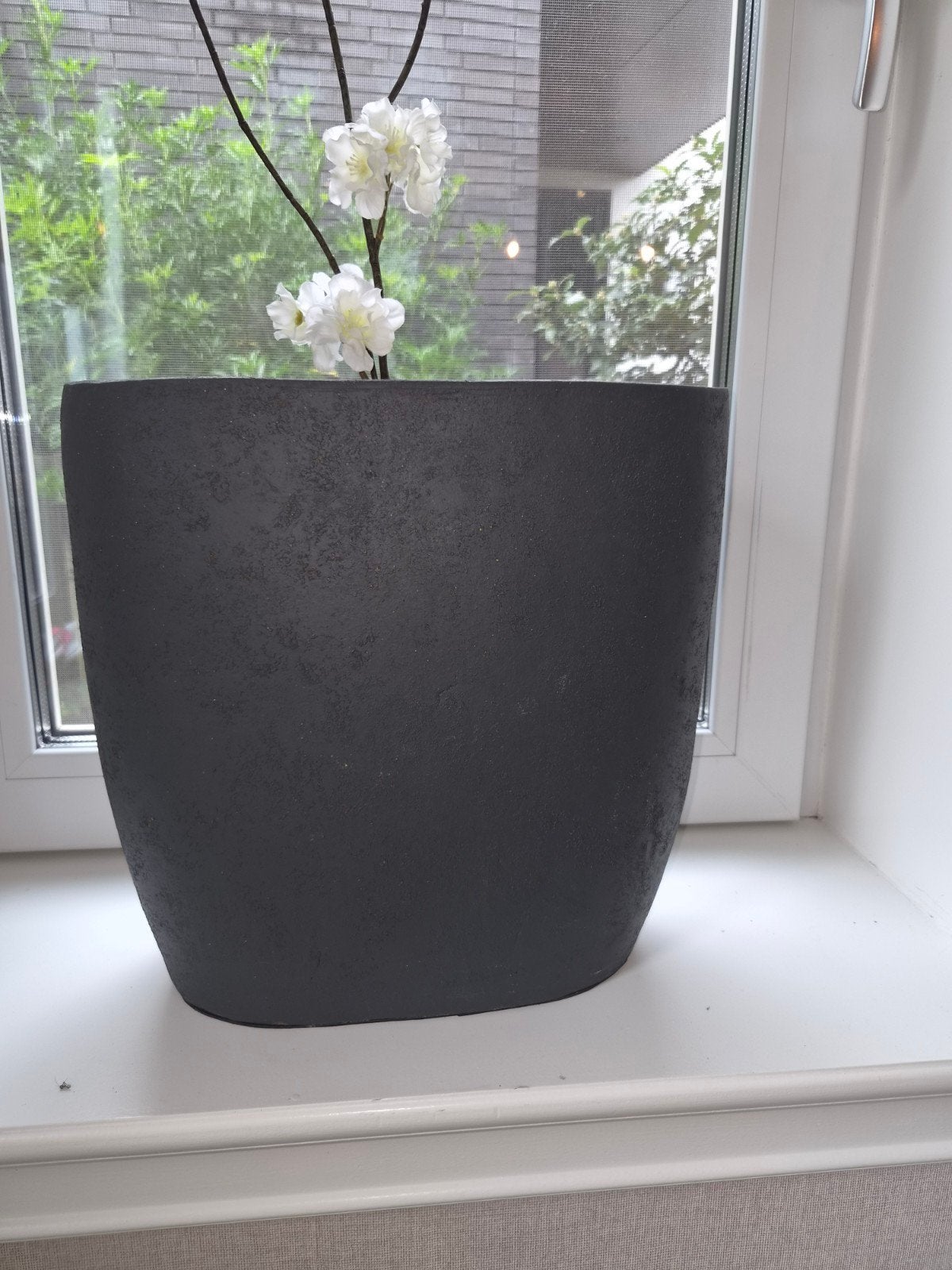 2 x Still bloempot, Ophalen, Gebruikt, Met patroon/structuur, 34 cm