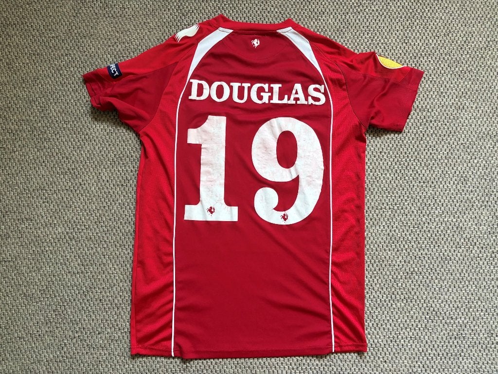 FC Twente matchworn shirt Douglas tegen Schalke 2011-2012, Maat XL, Ophalen of Verzenden, Zo goed als nieuw, Shirt
