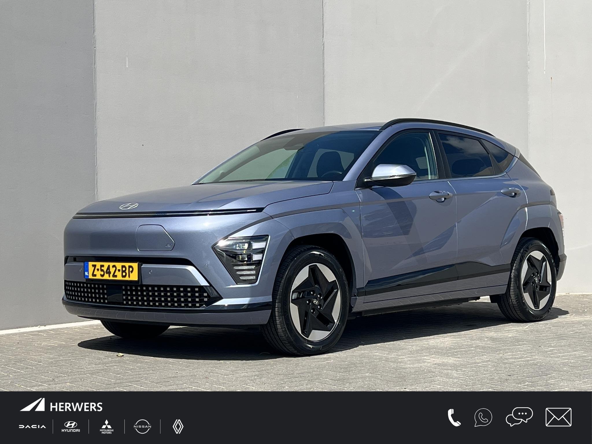 Hyundai Kona Comfort Smart 65.4 kWh / Trekhaak afneembaar 75, Gebruikt, 750 kg, Blauw, 77 €/maand