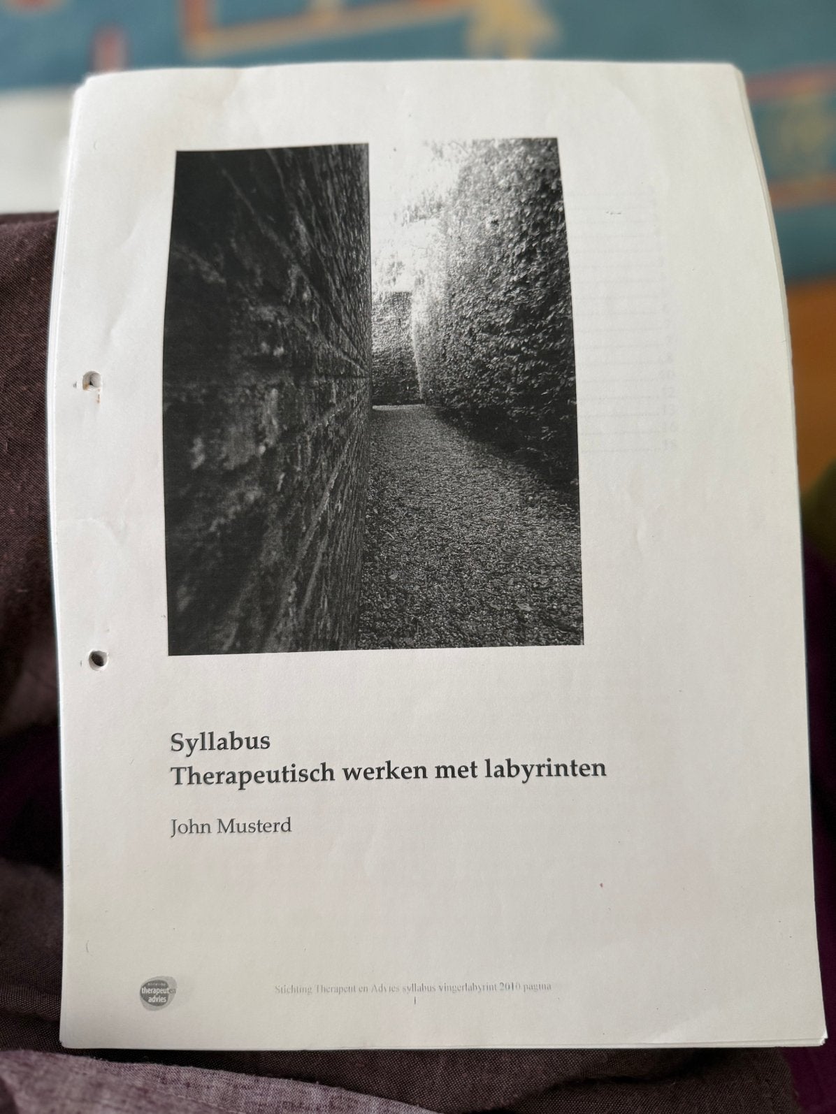 Labyrinten Therapeutisch  werken met labyrinten, Ophalen of Verzenden, Zo goed als nieuw, Spiritualiteit algemeen, Overige typen