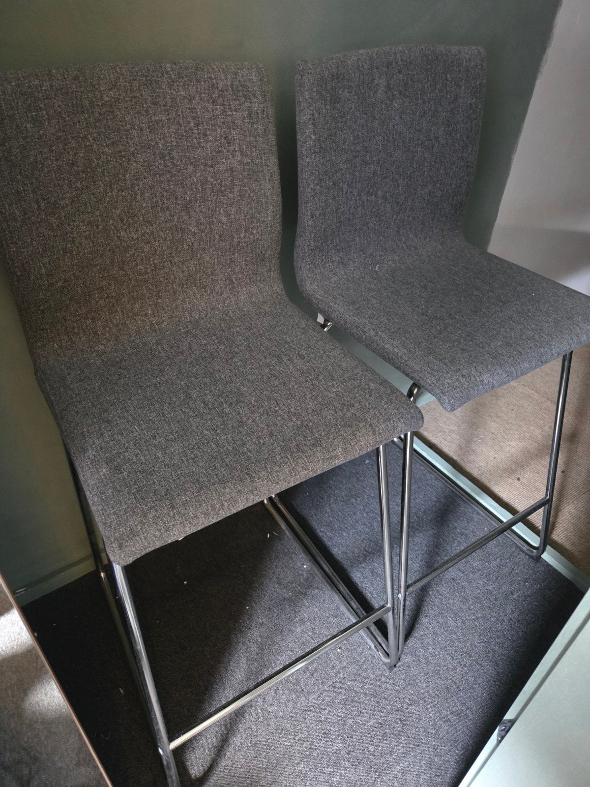 IKEA LILLÅNÄS barkrukken - 2 stuks, Ophalen, Gebruikt, 90 cm of meer, Metaal