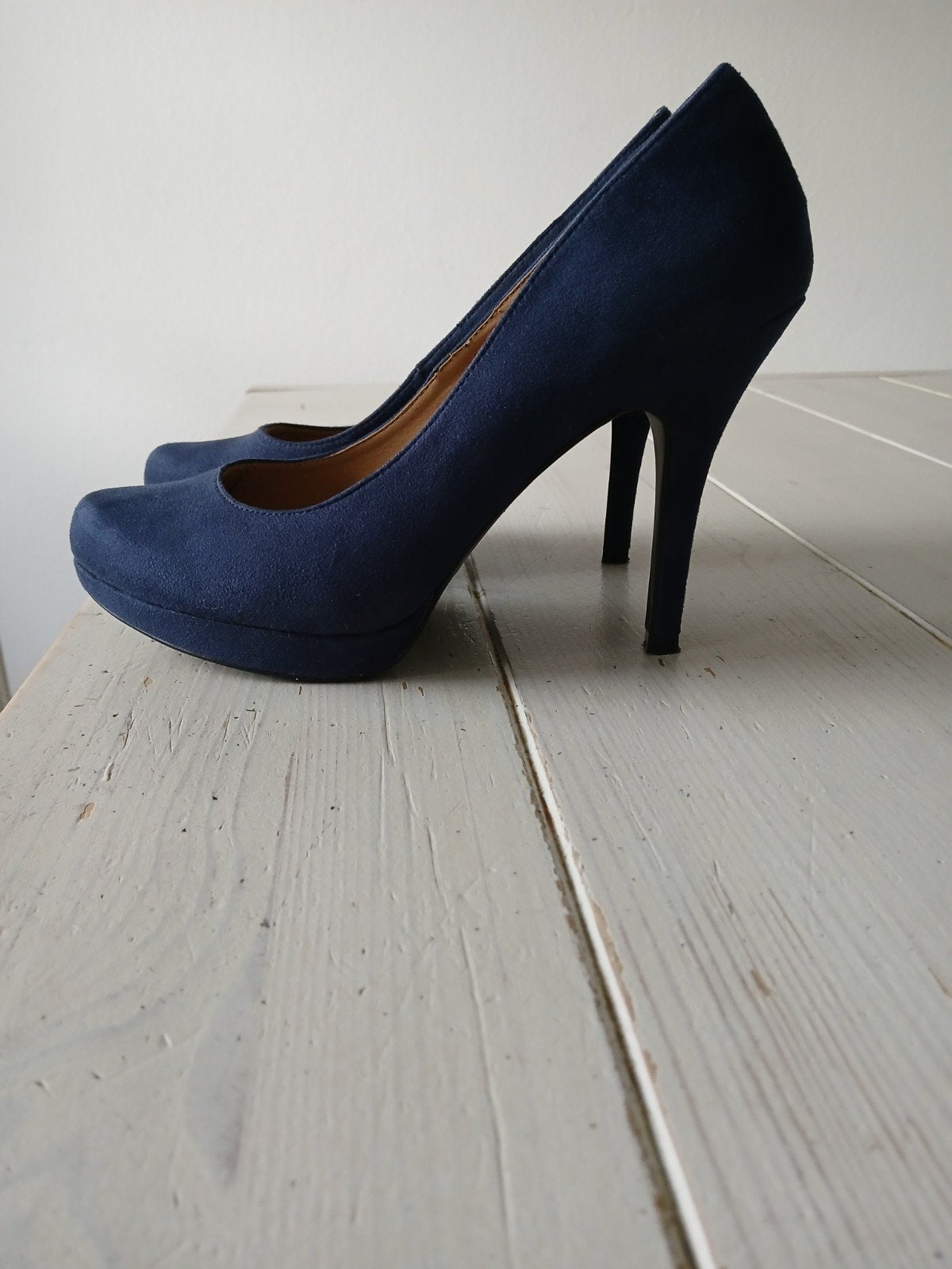 Zeer nette donkerblauwe pumps, maat 39, Ophalen, Pumps, Blauw, Nieuw