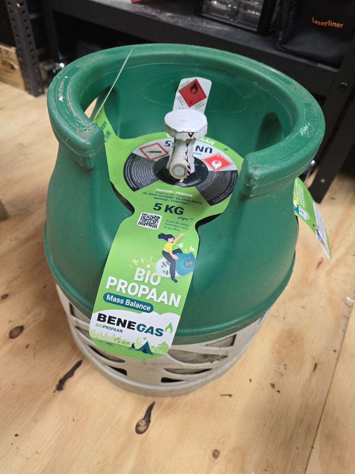 Nieuwe Benegas 5kg gasfles met regelaar set, Ophalen, Nieuw