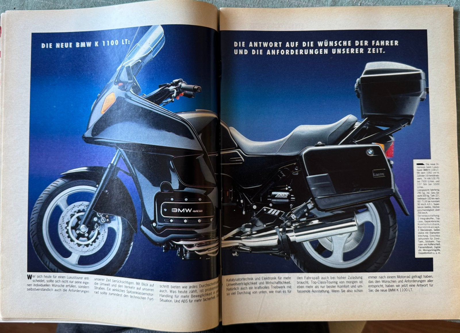 Advertentie BMW K 1100 LT, Verzenden, Zo goed als nieuw, Motoren