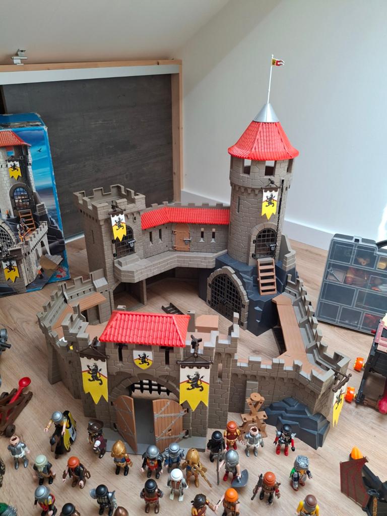 Playmobil ridderkasteel + grote verzameling, Kinderen en Baby's, Speelgoed | Playmobil, Ophalen