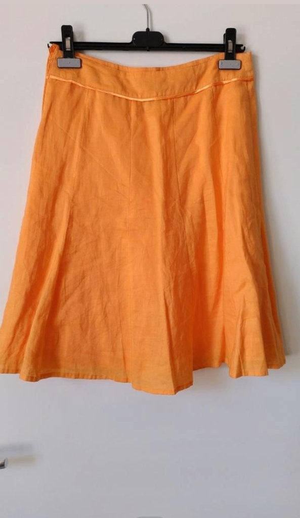 Rok, oranje ramie (evt. met top), mt. 38, Kleding | Dames, Maat 38/40 (M), Oranje, Ophalen of Verzenden, Zo goed als nieuw