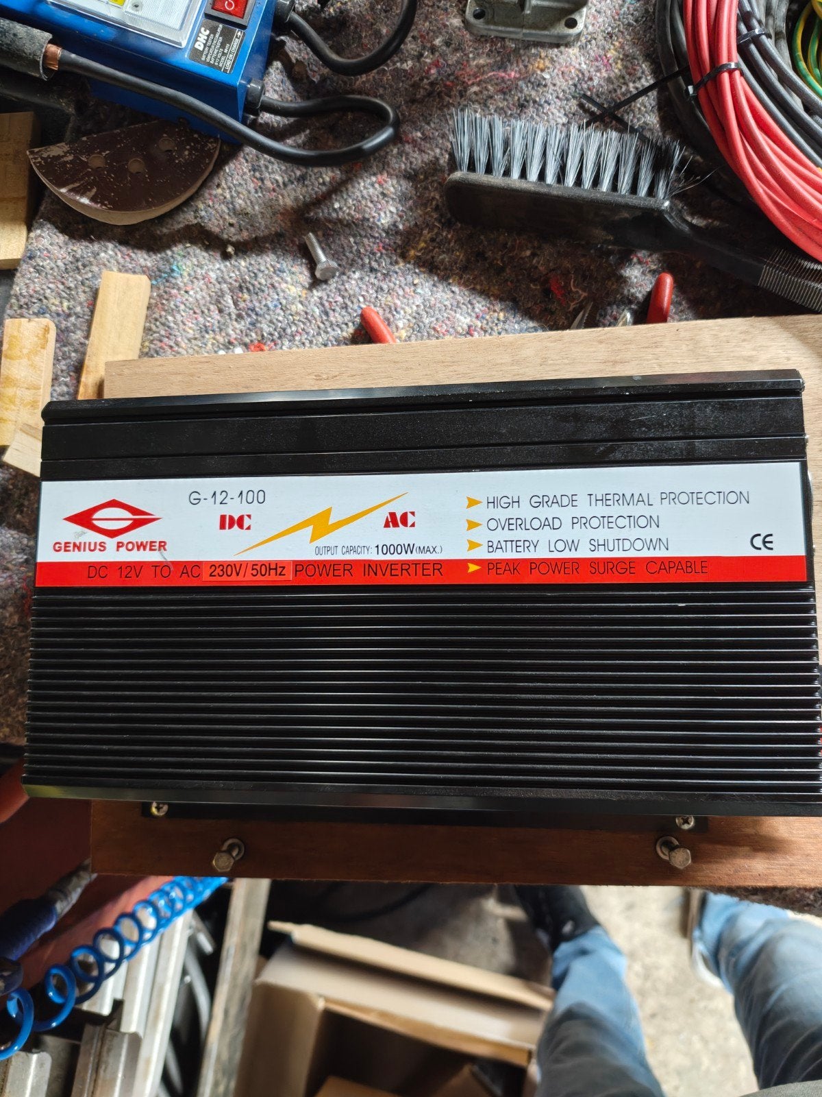 Genius Power G-12-100 Omvormer 1000W - Werkend, Ophalen of Verzenden, Gebruikt