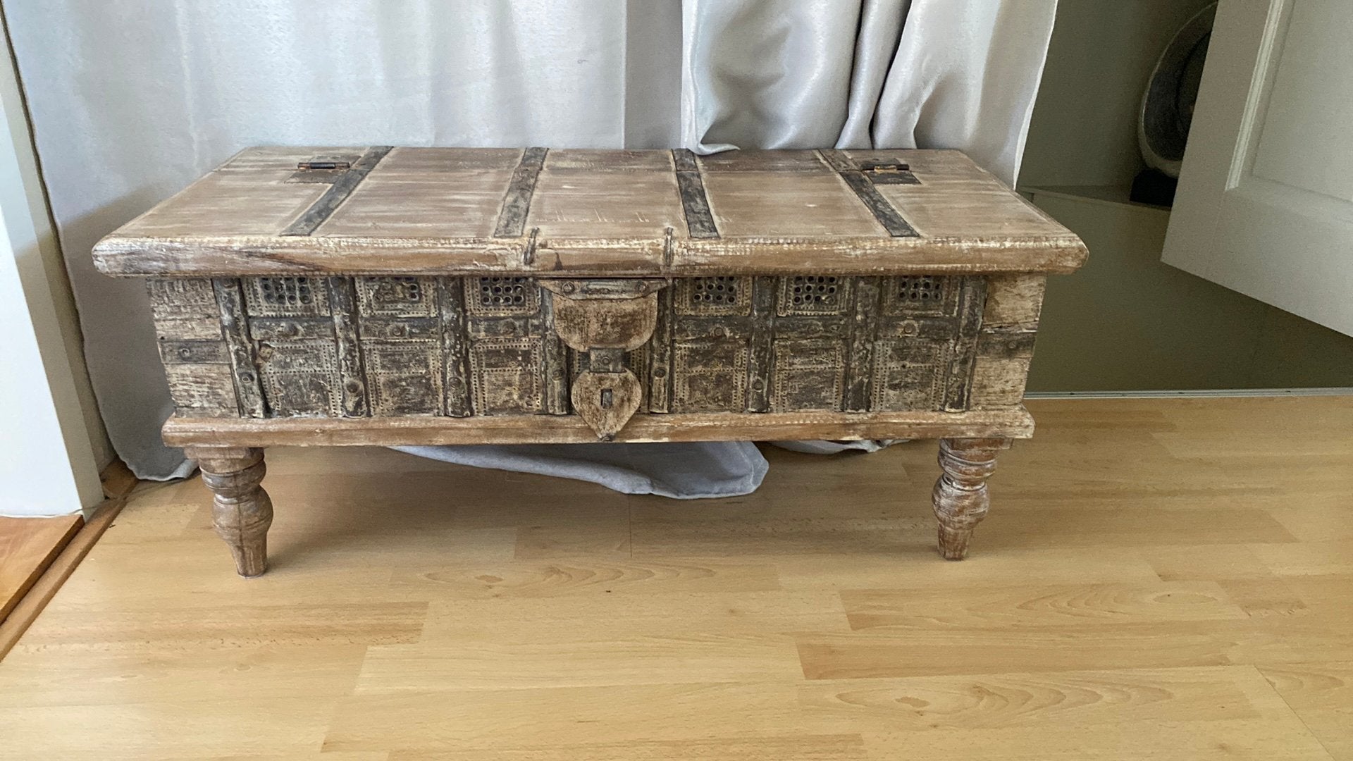 Oosterse dekenkist, Huis en Inrichting, Woonaccessoires | Kisten, Ophalen, Minder dan 50 cm, 50 tot 100 cm, Zo goed als nieuw