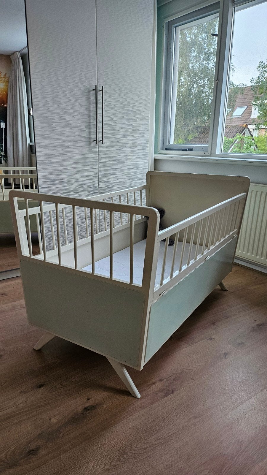 Vintage Ledikant Jaren 50/60, Kinderen en Baby's, Ophalen, Gebruikt, Ledikant
