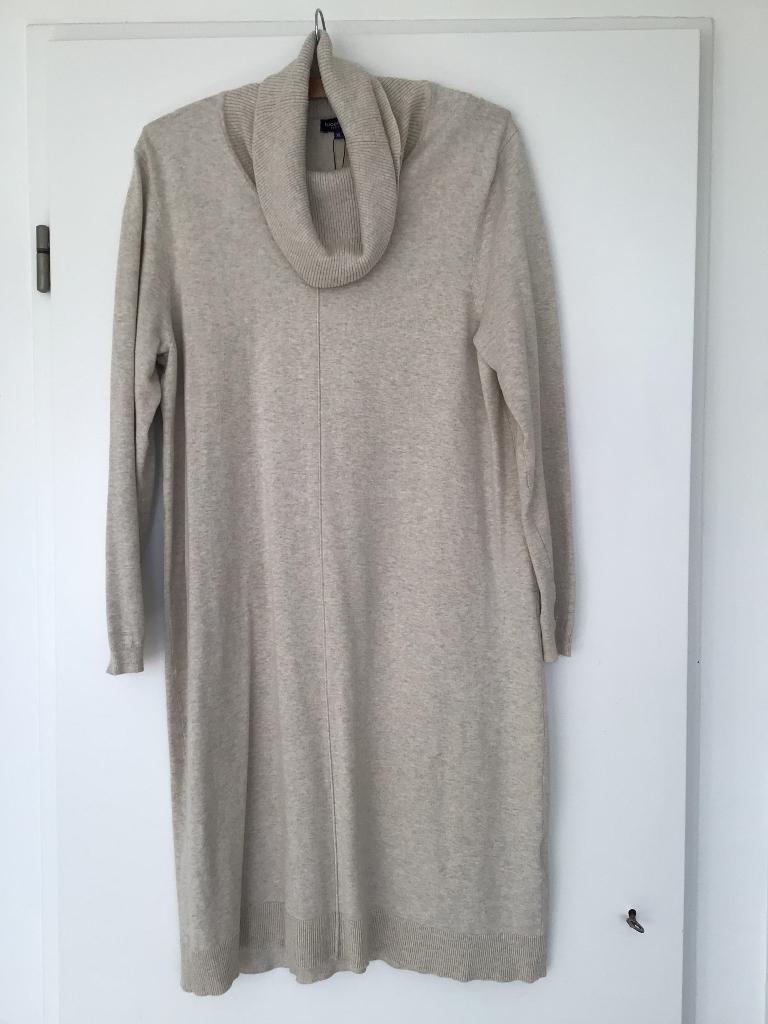 Bloomings Jurk XL beige met col Nieuw met kaartje, Beige, Maat 46/48 (XL) of groter, Nieuw, Ophalen of Verzenden