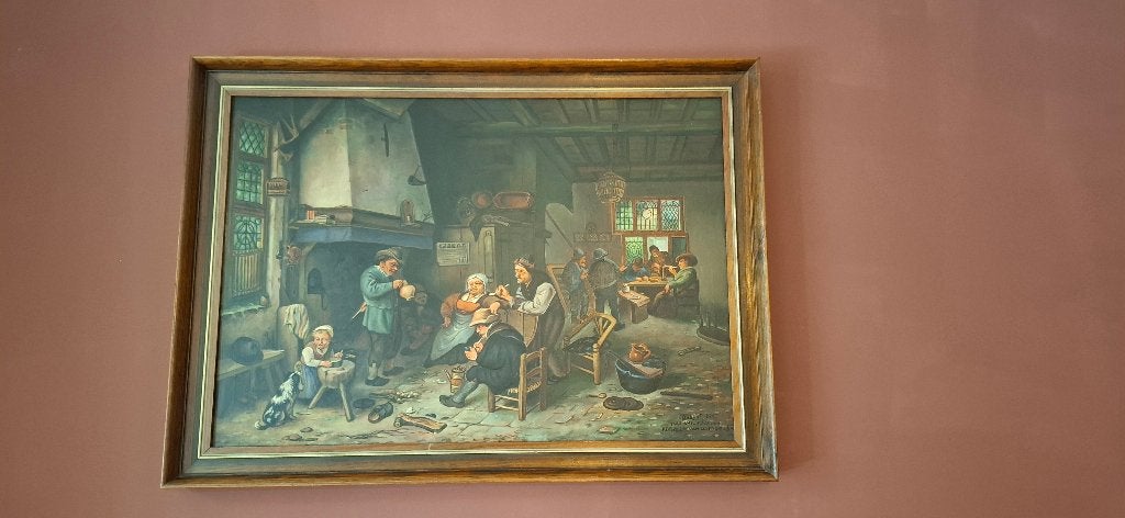 adriaen van ostade replica, Ophalen, Gesigneerd