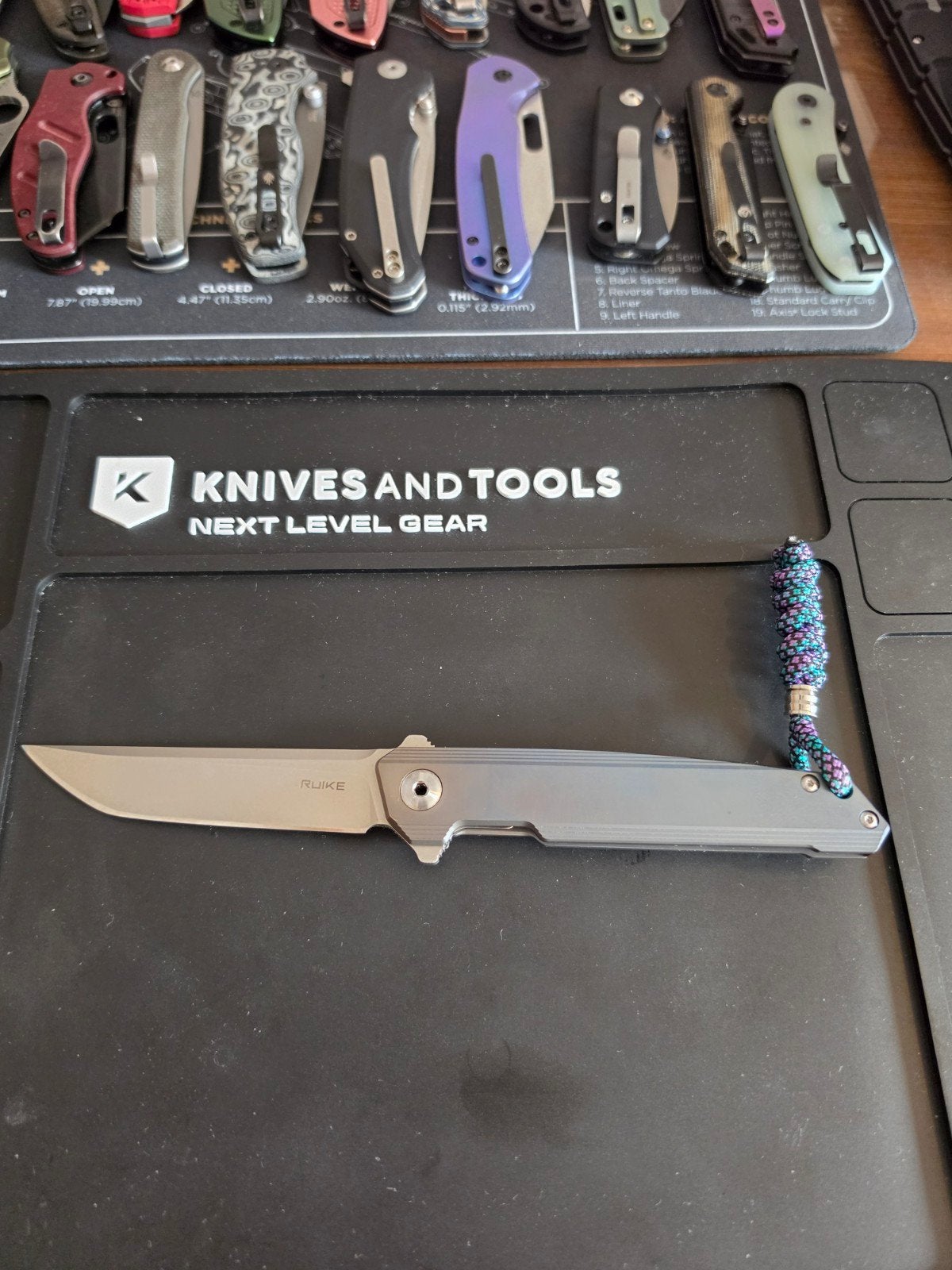 ruike m126-tz custom anodized titanium custom lanyard, Ophalen of Verzenden, Zo goed als nieuw