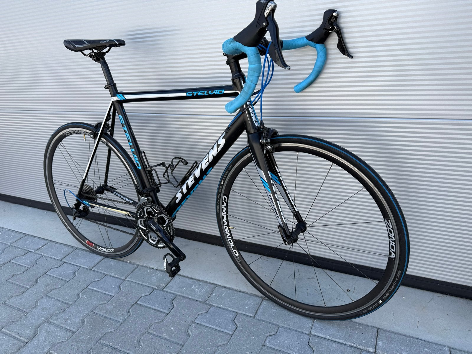 Stevens Stelvio racefiets - 58cm frame, Campagnolo Zonda, Fietsen en Brommers, 28 inch, Gebruikt, Aluminium, 15 tot 20 versnellingen