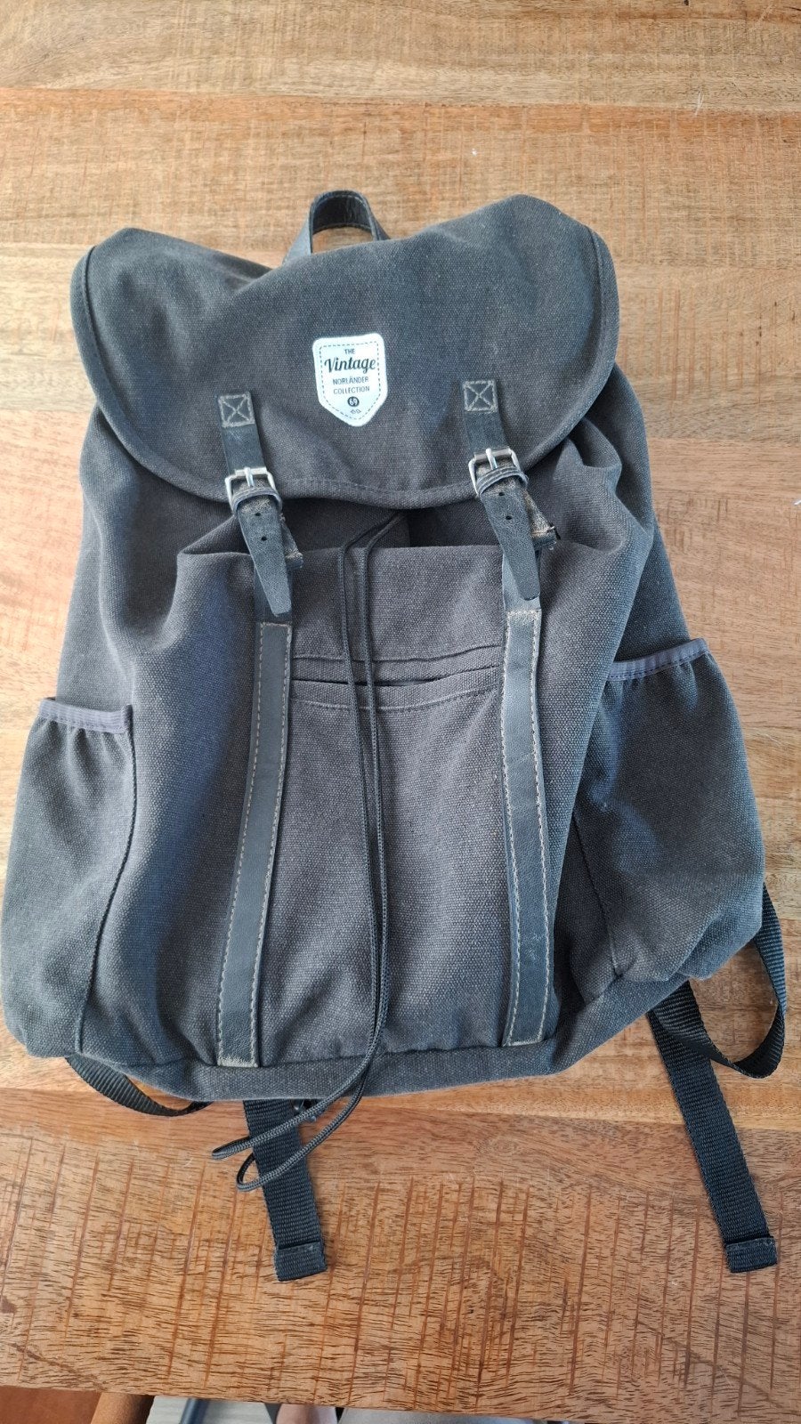 Vintage Norländer Collection Rugzak - Grijs, 25 tot 40 cm, Ophalen of Verzenden, Zo goed als nieuw, Overige merken
