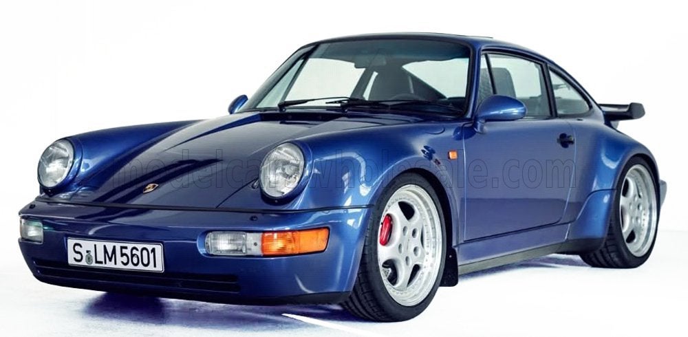 GT-Spirit 1:12 Porsche 964 3.6 Turbo 1993 Blue, Ophalen of Verzenden, Nieuw, 1:9 t/m 1:12, Auto