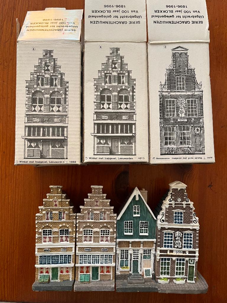 4x Blokker steengoed huisje los of samen te koop, Verzamelen, Overige Verzamelen, Ophalen of Verzenden, Zo goed als nieuw