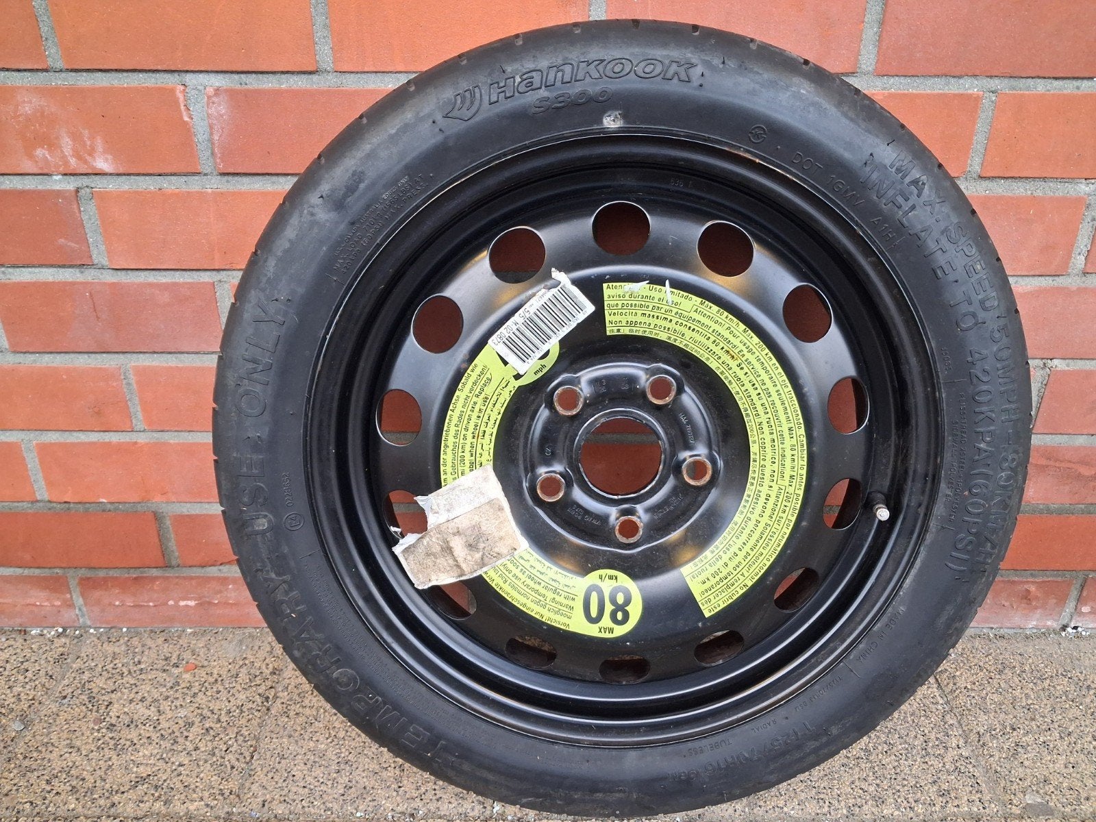 Thuisbrengentje (voor golf 7) 195/65/15, Ophalen, Gebruikt, 15 inch, Personenwagen