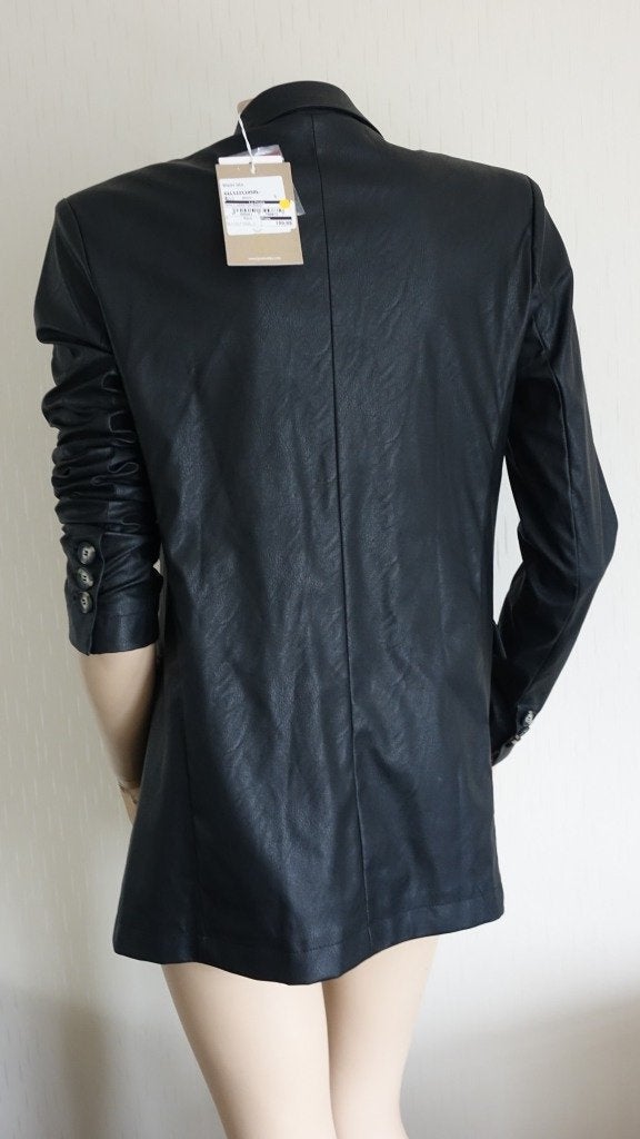 nieuw zwart JANE LUSHKA lederlook jasje, Verzenden, Zwart, Nieuw, Jane Lushka