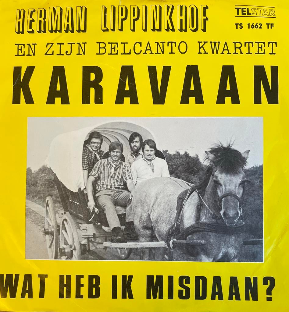 Herman Lippinkhof - Karavaan / Wat Heb Ik Misdaan? (Single), Gebruikt, 7 inch, Ophalen of Verzenden, Levenslied of Smartlap