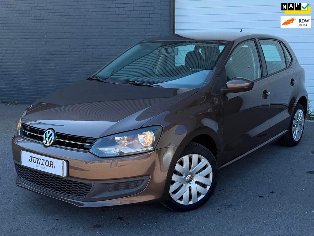 Volkswagen Polo 1.2 TSI BlueMotion Edition NIEUWEKETTING/AIR, Voorwielaandrijving, Euro 5, Stof, Zwart