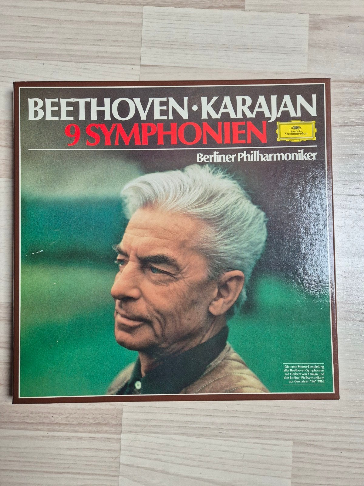 Beethoven Karajan 9 Symphonien - Complete collectie LP's, Boxset, Gebruikt, Symfonie, Ophalen of Verzenden