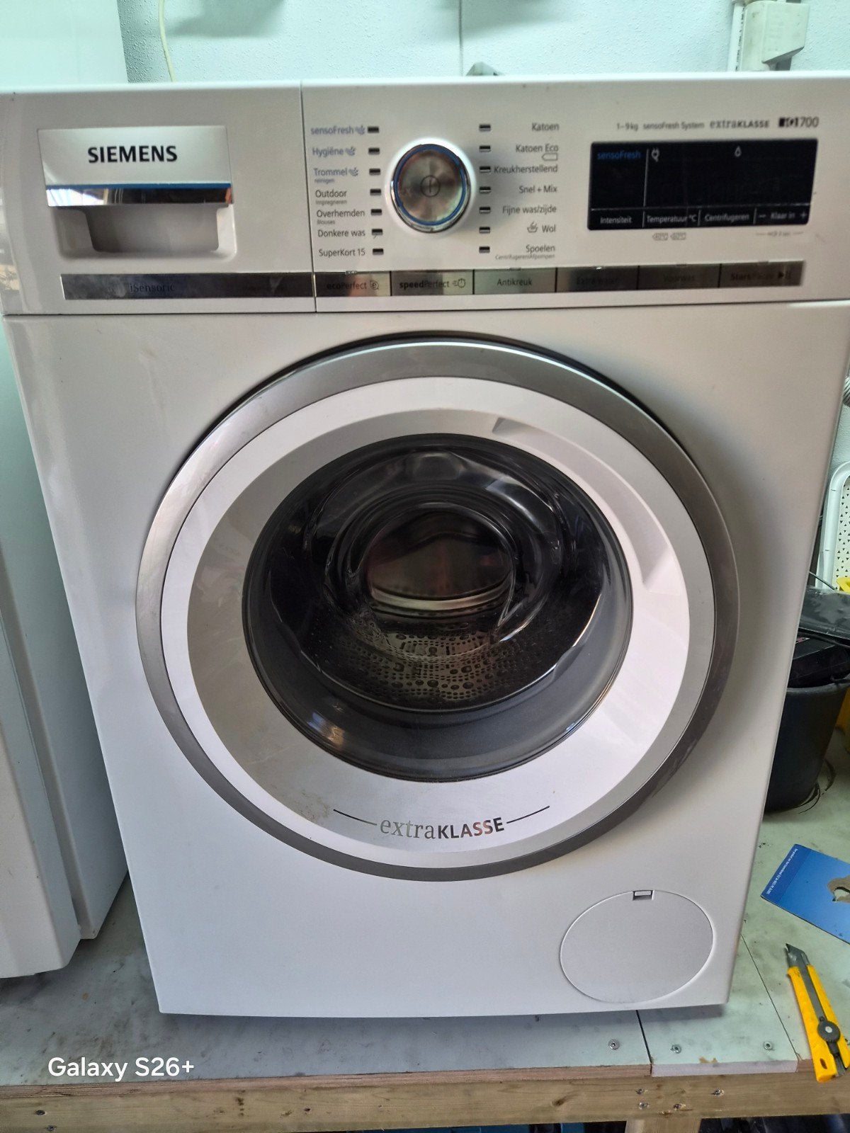 Siemens ExtraKlasse iQ700 Wasmachine - Voorlader, Ophalen, Gebruikt, Wolwasprogramma, Voorlader