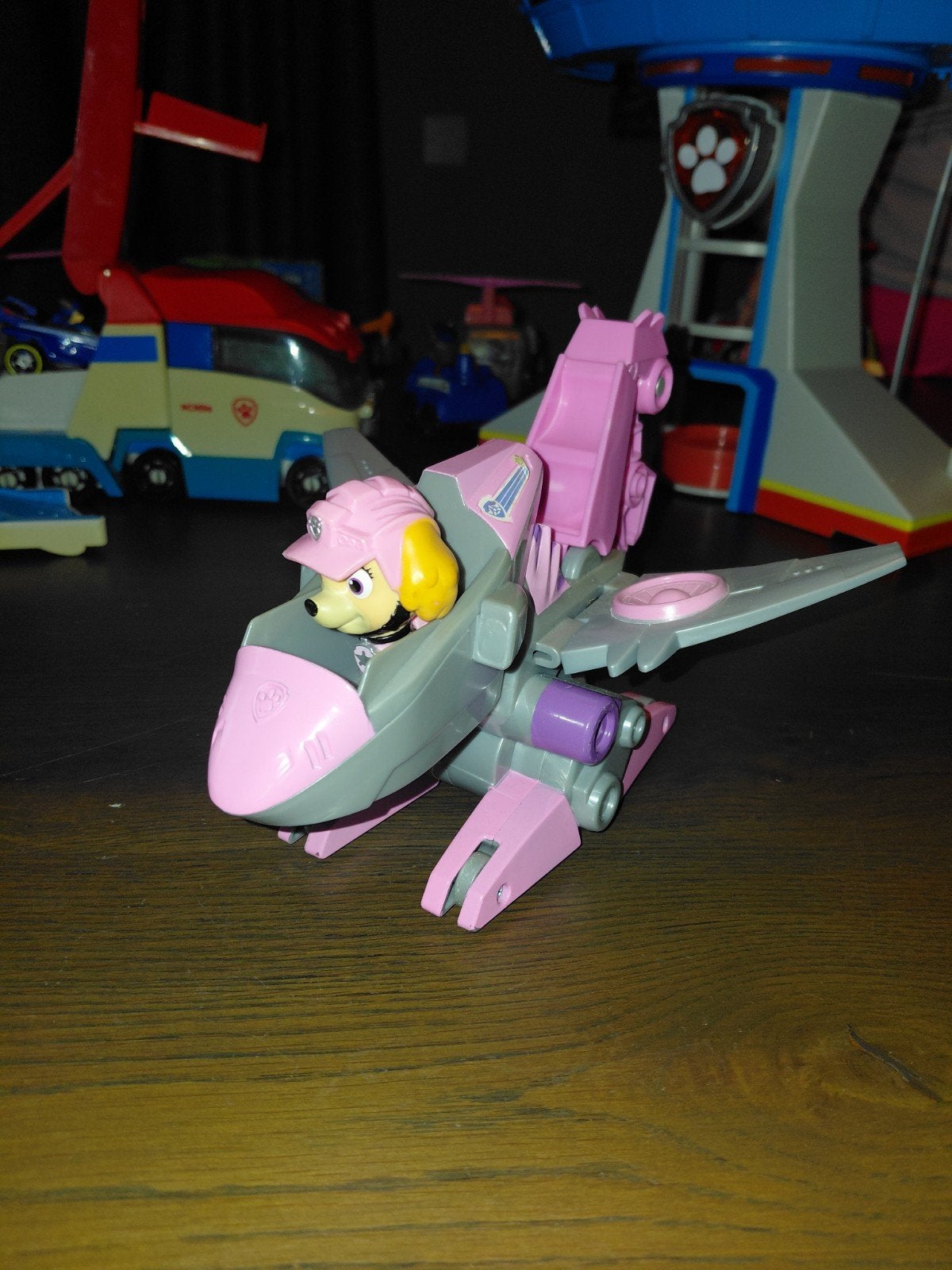 Paw Patrol Skye vliegtuig met figuur, Ophalen of Verzenden, Gebruikt