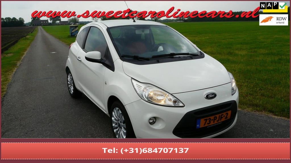 Ford Ka 1.2 Titanium X start/stop,Airco,Elec.pakket,Lmv's! N, Voorwielaandrijving, Euro 5, Stof, Gebruikt