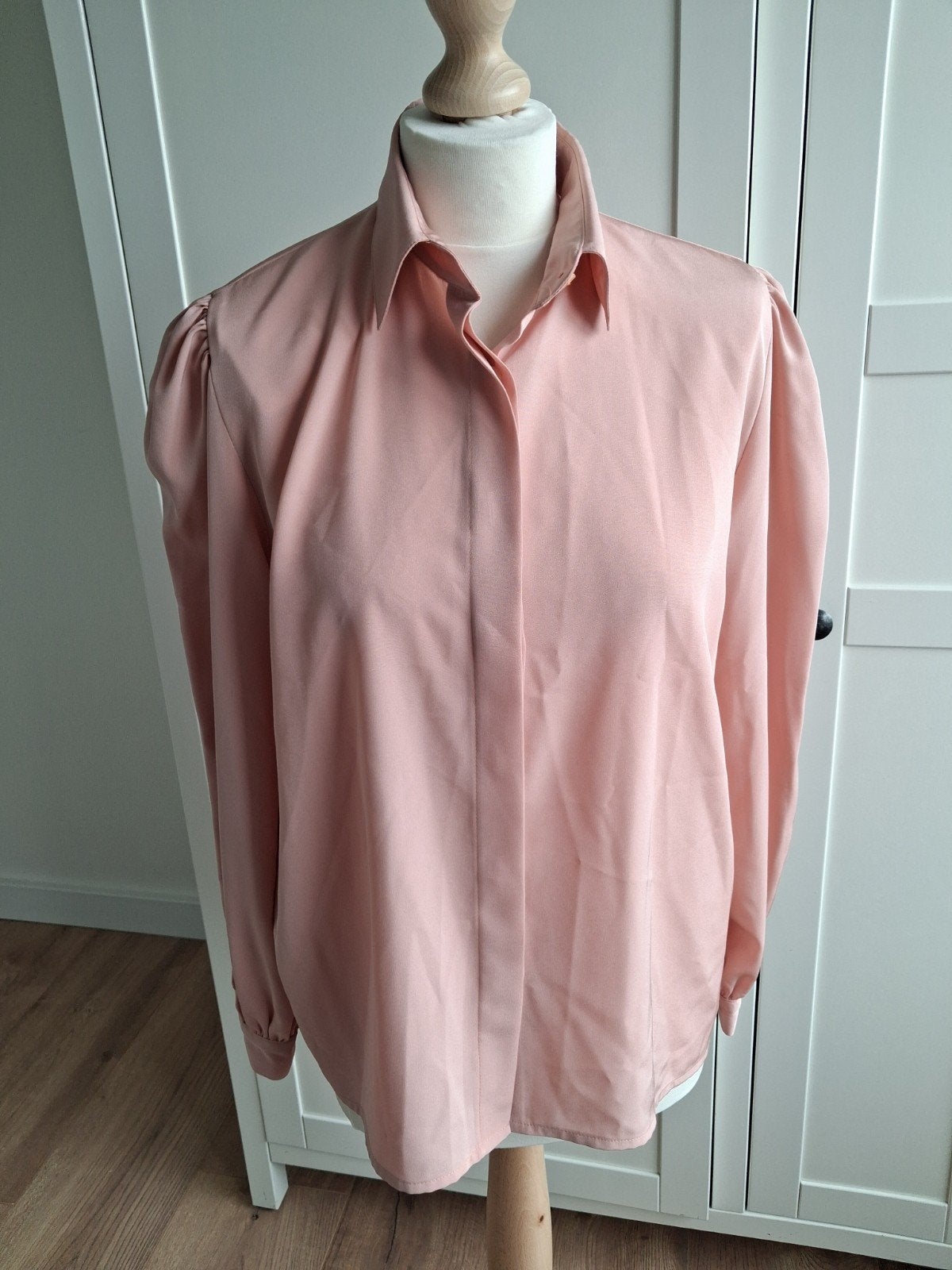 Stijlvolle vintage 70s/80s Franse designer blouse, Ophalen of Verzenden, Zo goed als nieuw, Roze, Maat 46/48 (XL) of groter