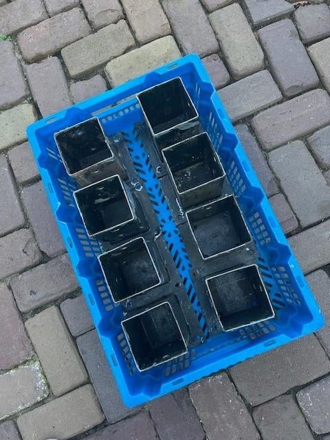 Paalhouders, 8 stuks, 9 x 9 cm, Ophalen, Gebruikt, Overige typen