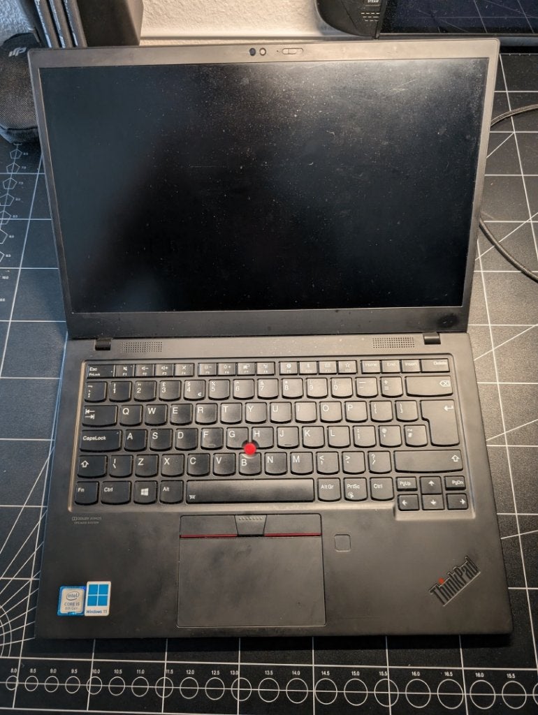 Lenovo ThinkPad X1 Carbon Gen 7, i5-8265U, 8GB RAM, 256G SSD, 2 tot 3 Ghz, Qwerty, 8 GB, I5-8265U 8e generatie