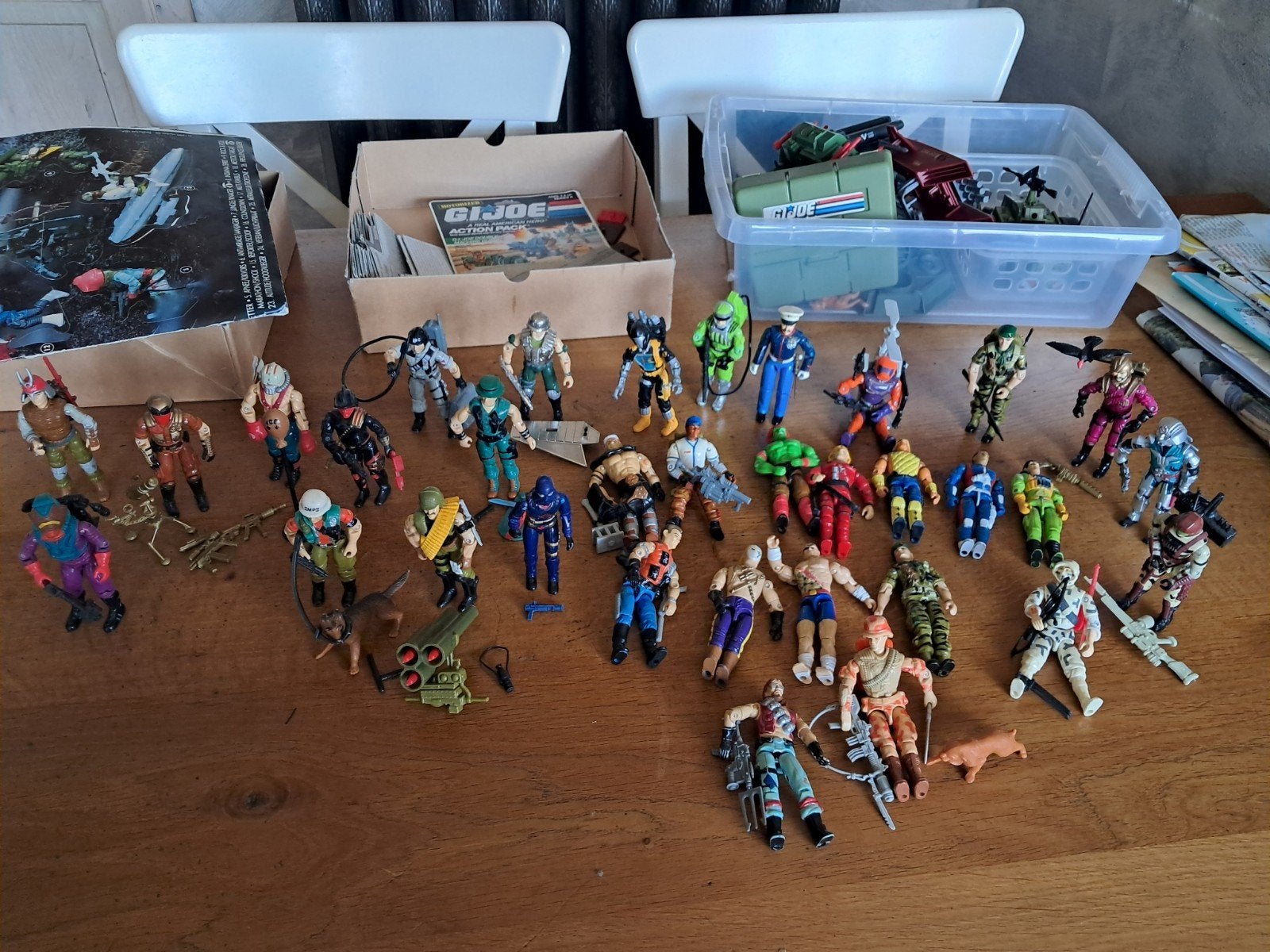 Grote collectie G.I. Joe figuren, voertuigen en accessoires, Ophalen of Verzenden
