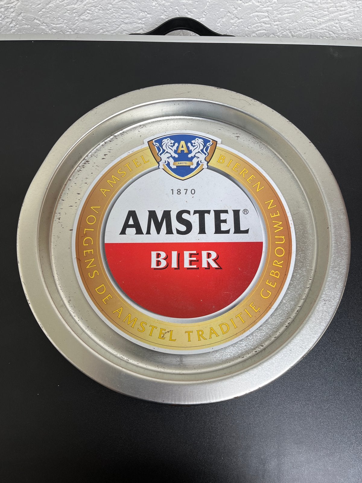 Vintage Amstel Bier dienblad, Ophalen of Verzenden, Gebruikt, Gebruiksvoorwerp