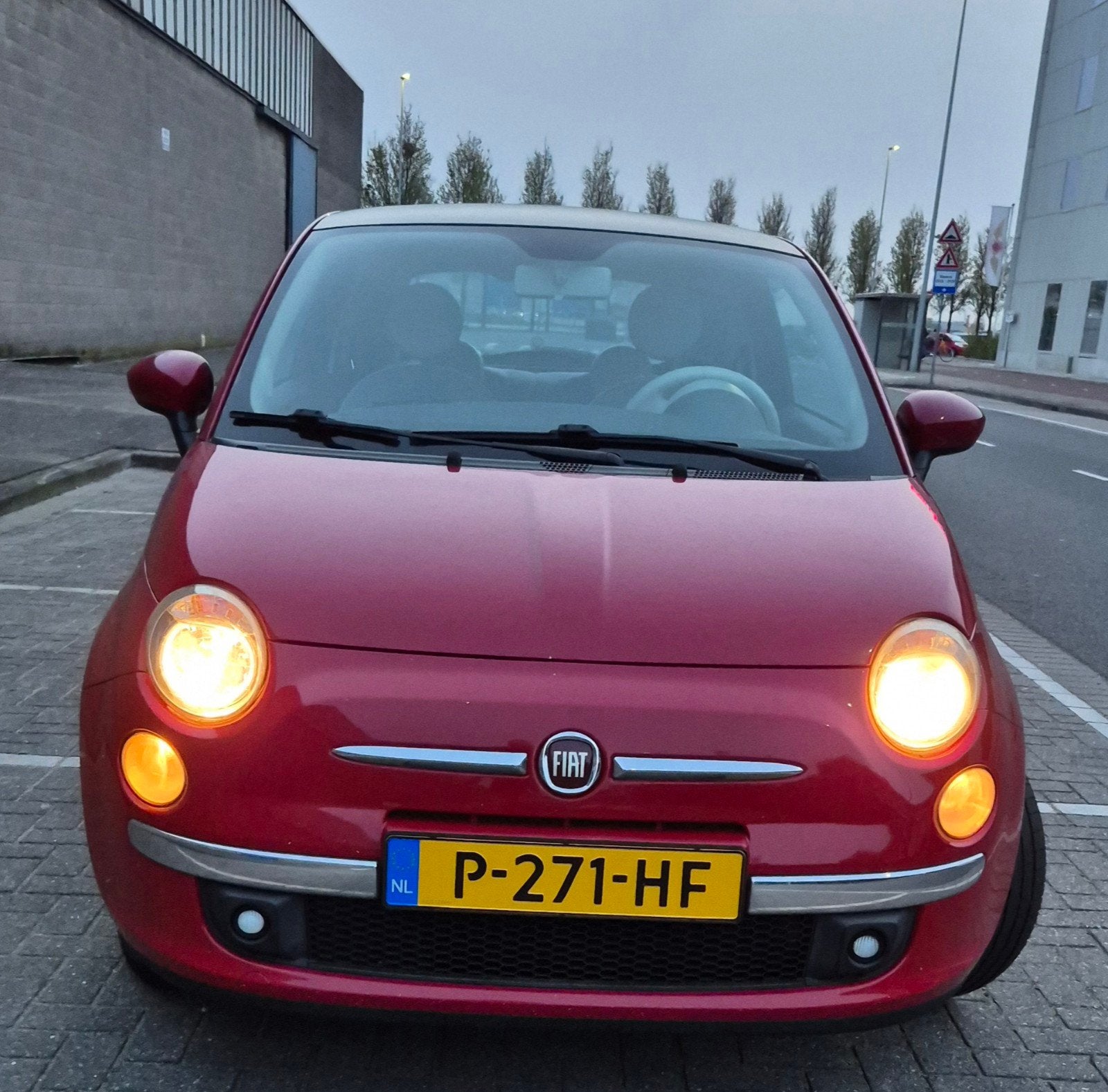 Fiat 500 1.2 C 2008 Rood, Voorwielaandrijving, 1242 cc, 4 cilinders, 840 kg