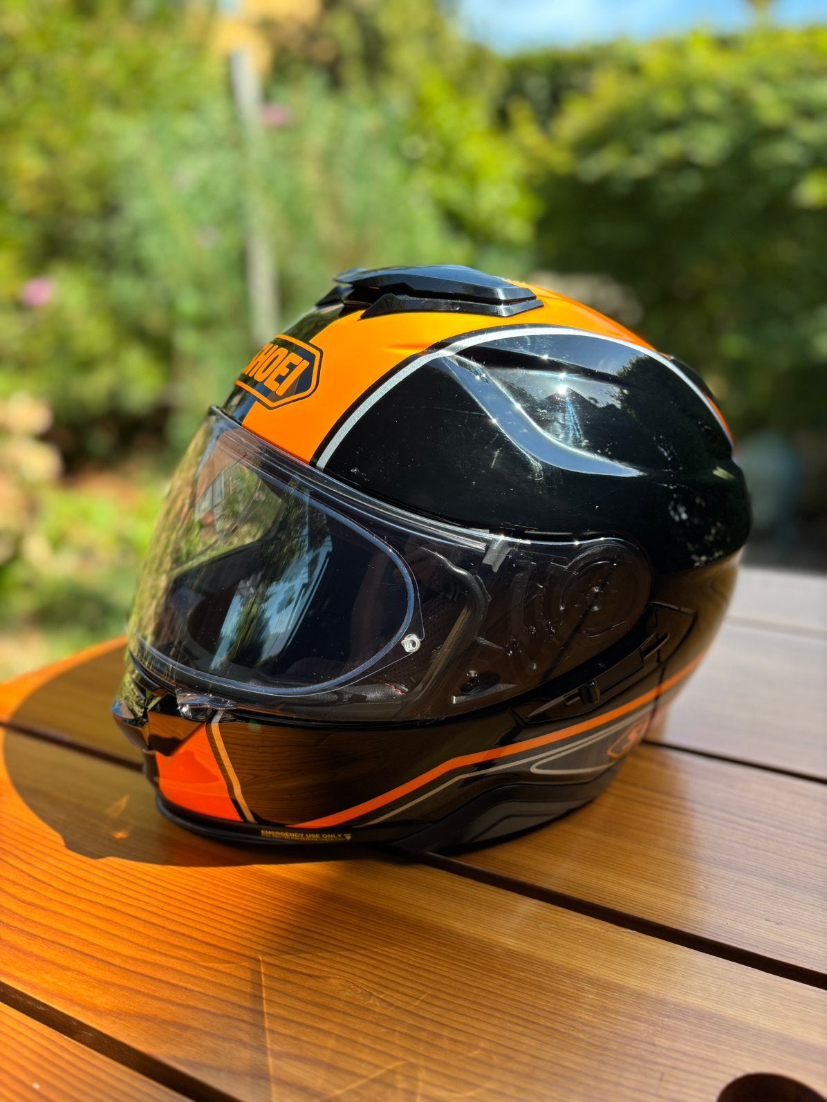 SHOEI GT Air 2 maat 62 / XL, oranje - zwart, Dames, XL, Ophalen of Verzenden, Integraalhelm