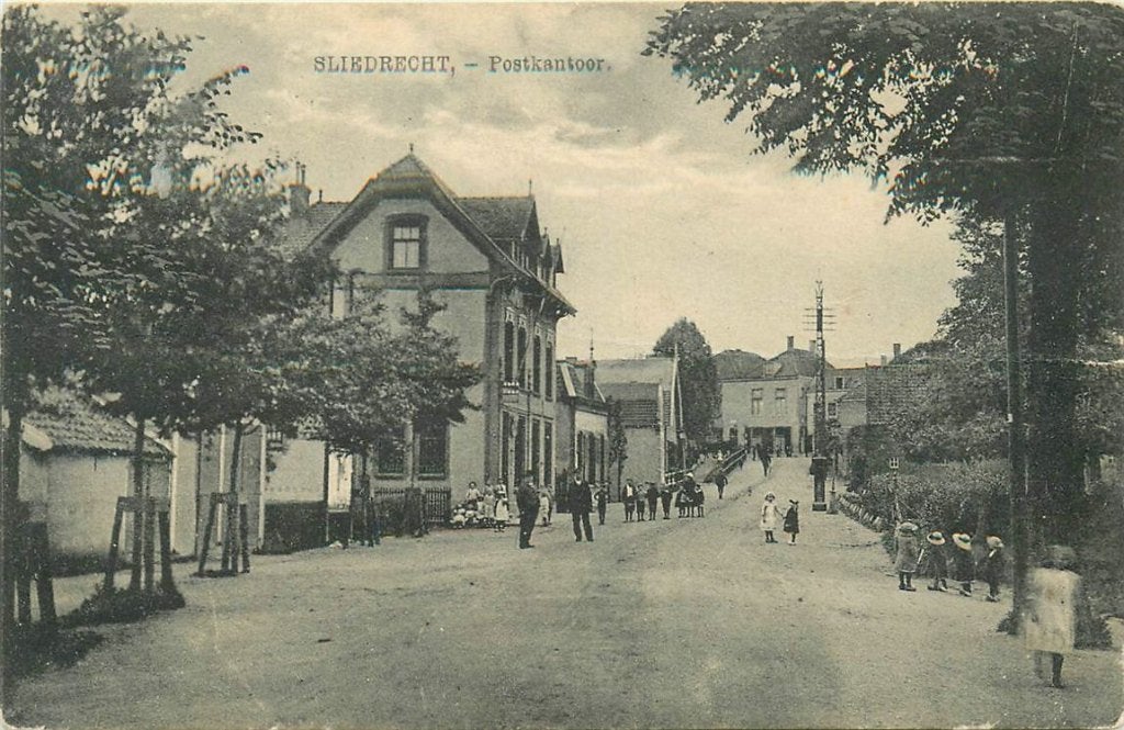 702-027-005 Sliedrecht Postkantoor, Verzamelen, Verzenden, Voor 1920, Zuid-Holland