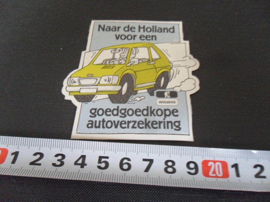 sticker strip auto naar de holland goedkope autoverzekering*, Ophalen of Verzenden, Zo goed als nieuw