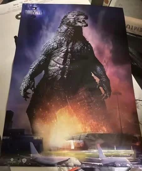 poster Godzilla, Ophalen of Verzenden, Zo goed als nieuw, A1 t/m A3, Film en Tv