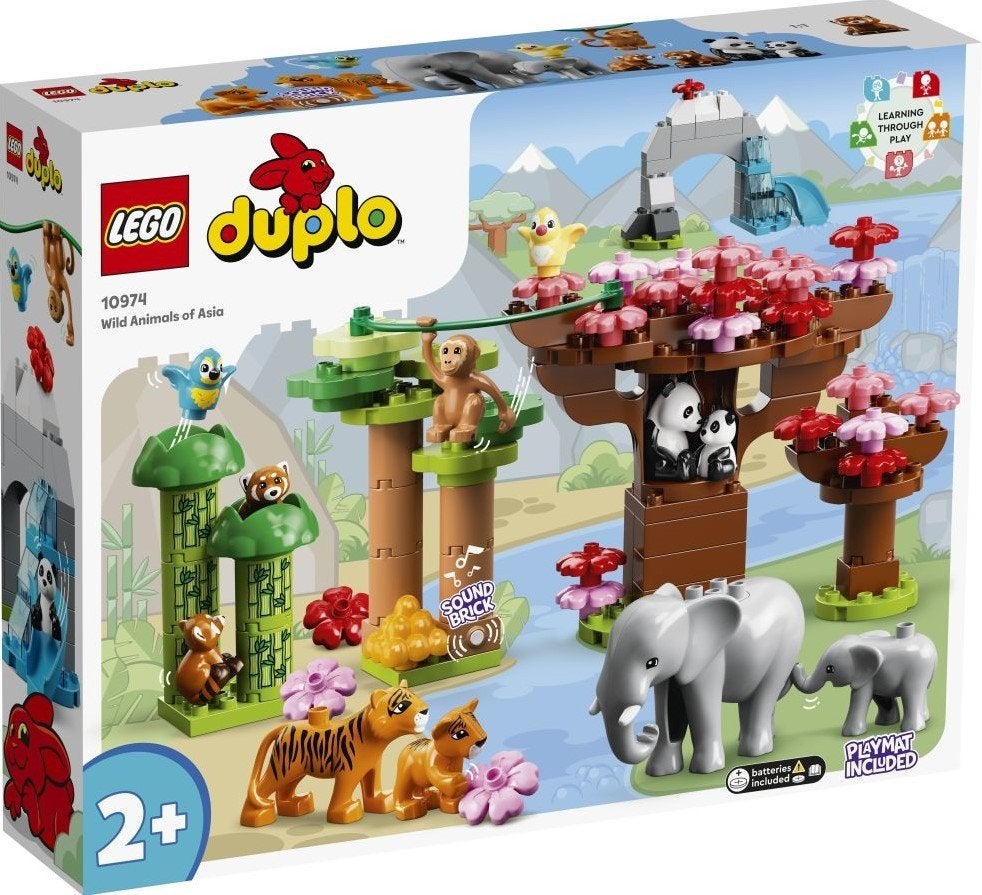 Duplo - Wilde dieren van Azië (10974) NIEUW, Overige thema's, Compleet, Nieuw, Ophalen of Verzenden