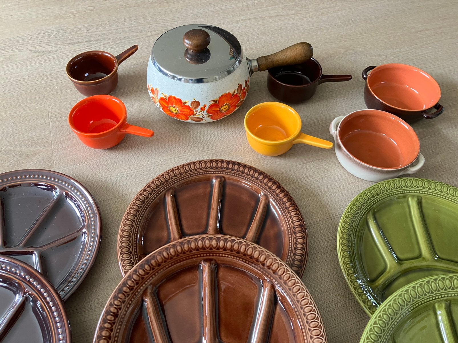 Vintage fondue set compleet, Witgoed en Apparatuur, Fonduesets, Ophalen of Verzenden, Gebruikt