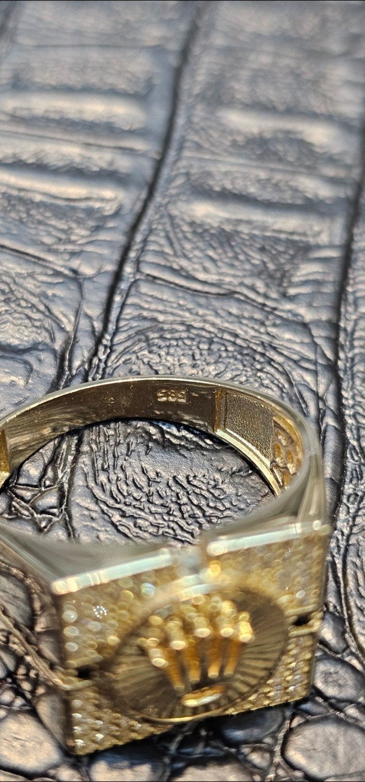 Mooie 14k gouden Rolex ring, Heer, Nieuw, Ophalen of Verzenden, Goud